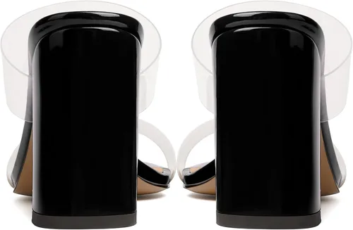 Miniatura 4 de JUSTDANNI Sandalias de tacón alto para mujer, con puntera redonda, de 3.3 pulgadas