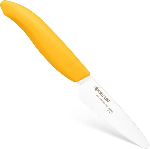 Miniatura 2 de Kyocera Advanced Series, cuchillo de pelar de cerámica, hoja blanca de 3 pulgadas, Amarillo