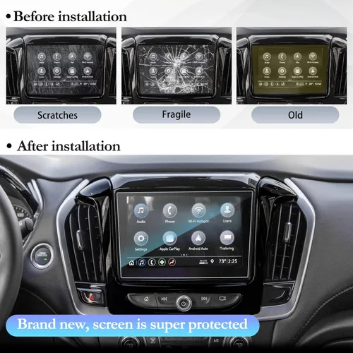 Miniatura 5 de SKTU Protector de pantalla para Chevy Traverse 2023 de 8 pulgadas para Chevy Traverse MyLink 2018-2023, pantalla de navegación de Traverse 2018-2023