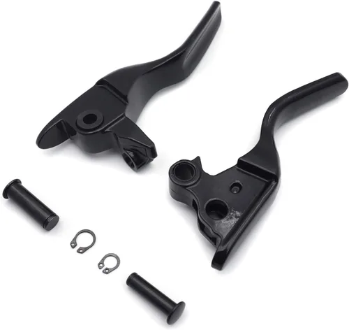 Miniatura 7 de HongK- 1 juego de palancas de mano cortas de embrague de freno negro compatibles con H-D 2008-2013 Touring Trike motocicleta reemplazo de aluminio