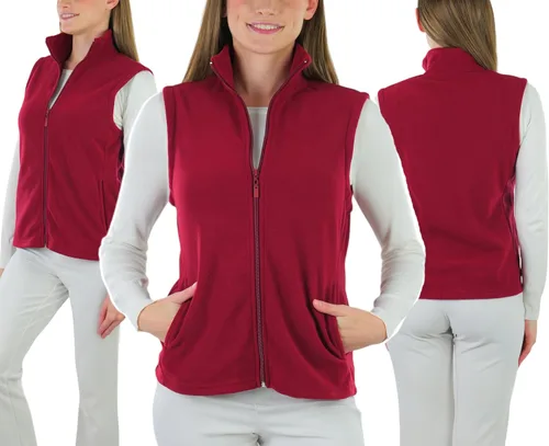Miniatura 2 de ToBeInStyle Chaqueta de forro polar con cremallera y cuello alto para mujer