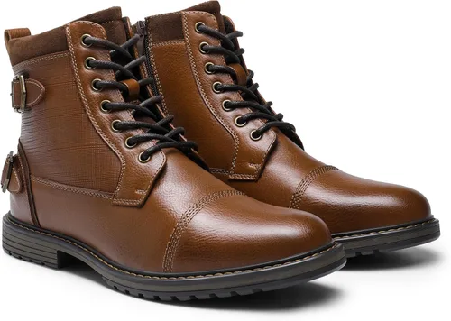 Miniatura 3 de Bruno Marc Botas de motocicleta para hombre, botas de vestir Oxford