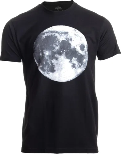 Camisetas de espacio, astronomía y luna Camiseta lunar completa de fotografía de la NASA para hombres y mujeres