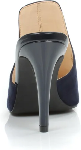 Miniatura 5 de DUNION Women's Brody Comfortable Peep Toe Stiletto High Heel Dress Slip on Mules