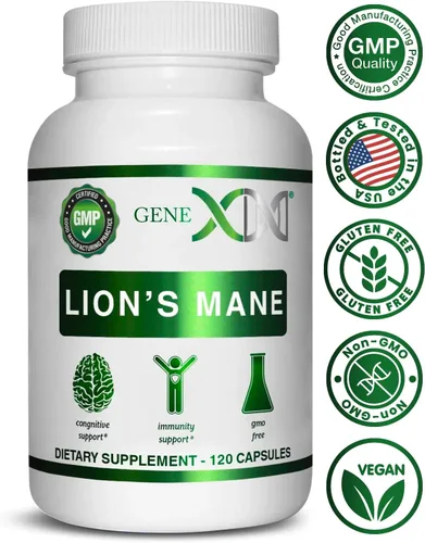 Miniatura 8 de Genex Formulas Suplemento de melena de león con extracto de melena de león 100% - Suplemento de apoyo cerebral nootrópicos 1000 mg/porción