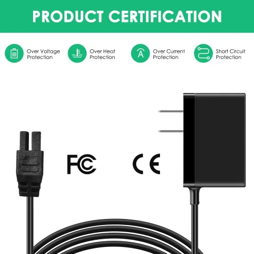 Miniatura 6 de Mrgru Cargador de repuesto para HJ604C-CHRG compatible con cortacésped eléctrico Sun Joe HJ604C HJ605CC Fuente de adaptador de corriente