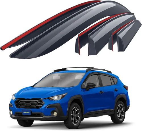 Miniatura 15 de Goodyear Deflectores de ventana inastillables para Ram ProMaster 2014-2026, protectores de lluvia con cinta, viseras de ventana, deflector