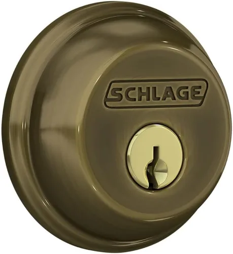 Miniatura 16 de Schlage - Cerrojo con llave de 1 lado, la más alta seguridad residencial, negro mate, B60 N 622