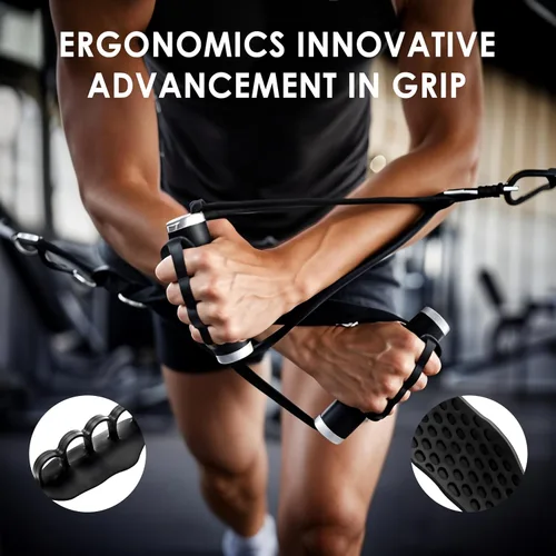 Miniatura 8 de Agarres de entrenamiento antideslizantes, 4 protectores ergonómicos de manos para hombres y mujeres, portátiles y transpirables, guantes