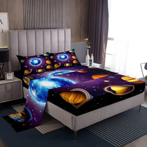 Miniatura 9 de Erosebridal Juego de ropa de cama con estampado de llama para niños y adolescentes, diseño de lobo para decoración de habitación de jugadores, juego