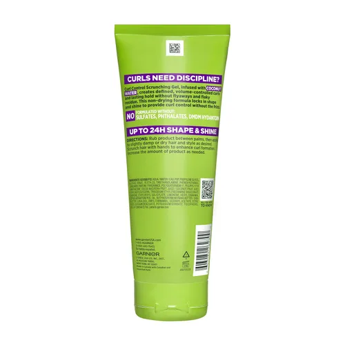 Miniatura 11 de Garnier Fructis Curl Control Scrunching Gel para el cabello, Curl Jelly para cabello rizado, ondulado y rizado con control de encrespamiento
