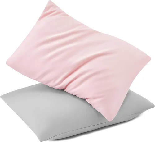 Miniatura 14 de TILLYOU Paquete de 2 fundas de almohada para niños pequeños con cierre de sobre, microfibra suave y sedosa de 13 x 18 pulgadas, fundas de almohada