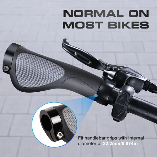 Miniatura 6 de Addmotor Agarres para manillar de bicicleta, protección de muñeca, textura suave, material de poliuretano, apto para manillar de bicicleta de 0.874