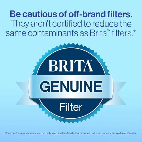 Miniatura 8 de Brita UltraMax - Dispensador de agua grande con 1 filtro BritaPlus, capacidad de 27 tazas, negro y 4 filtros de agua Brita Plus, dura 8 meses