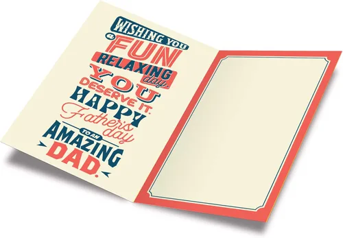Miniatura 2 de Prime Greetings Tarjeta del día del padre, hecha en Estados Unidos, ecológica, tarjeta gruesa con sobre de primera calidad de 5 x 7.75 pulgadas