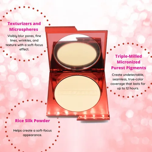 Miniatura 5 de One size Patrick Starrr Turn Up The Base - Base de maquillaje versátil en polvo, ligero 3 (NG), maquillaje prensado facial con matices dorados