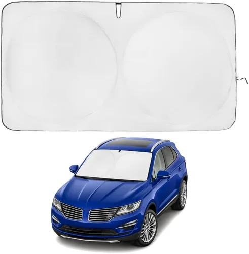 Miniatura 197 de Kinder Fluff Parasol para parabrisas Protección solar reflectante patentada para automóvil, certificado 99% de bloqueo UVR, interior fresco