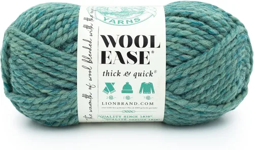 Miniatura 82 de Lion Brand Yarn - Ovillo de lana Wool-Ease Thick & Quick color fuerza aérea