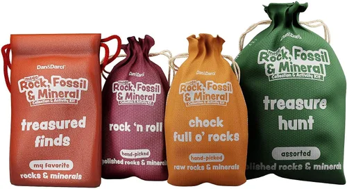 Miniatura 8 de Mega Rock, Fossil & Mineral Collection - Kit de actividades relacionadas con rocas, minerales y fósiles Incluye más de 250 ejemplares reales