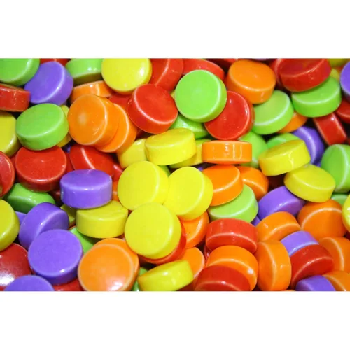 Miniatura 2 de Bayside Candy Caramelo prensado agrio recubierto, caramelo agridulce, sabores de frutas surtidos (5 libras)