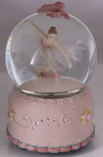 Miniatura 2 de Caja de Música de El Lago de los Cisnes con Bailarina, Luces que Cambian de Color, Bailarina Bailando Pintada a Mano, Globo de Nieve para Ballet