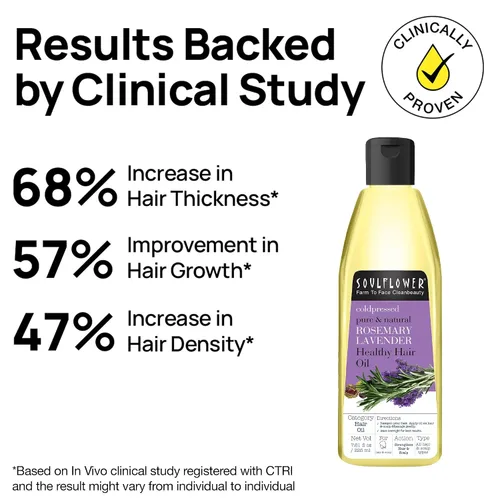 Miniatura 2 de Soulflower Aceite de romero para el crecimiento del cabello, cabello saludable, nutrición del cuero cabelludo, 100% puro, orgánico y natural, aceite
