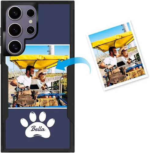 Miniatura 86 de Funda protectora personalizada para Samsung Galaxy S22 Ultra 5G (versión 2022), funda protectora de doble capa resistente con múltiples fotos, a