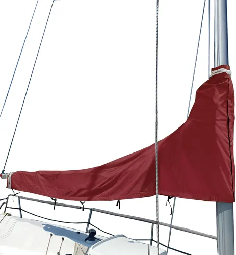 SavvyCraft Cubierta Impermeable de Botavara de Vela Mayor, Cubierta de Vela Mayor para Velero 600D de Servicio Pesado con Protección UV Resistente a
