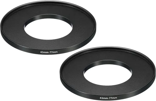 Miniatura 30 de PATIKIL Anillo elevador de metal de 1.594 in-1.693 in, paquete de 2 anillos adaptadores de filtro de lente de cámara, anillo adaptador de filtro