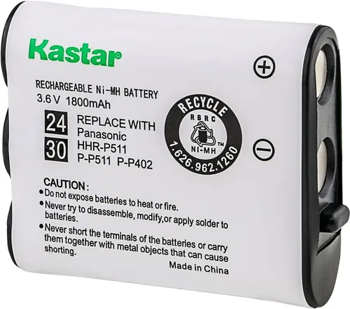 Kastar Paquete de 1 batería de repuesto para Panasonic KX-TGA270 KX-TGA270S KX-TGA273 KX-TGA273S KX-TGA290 KX-TGA290B KX-TGA510 KX-TGA510M,