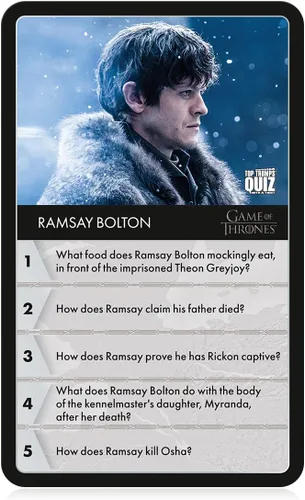 Miniatura 4 de Top Trumps Juego de Tronos - Juego de Tronos, entretenida trivia sobre tus personajes favoritos de Westeros, The Starks, Lannisters, Baratheons