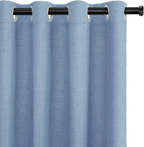 Miniatura 12 de Cortinas 100% Blackout Shield para puerta corrediza, cortinas extra anchas de 108 pulgadas de largo, cortinas con ojales para puerta de patio, 50