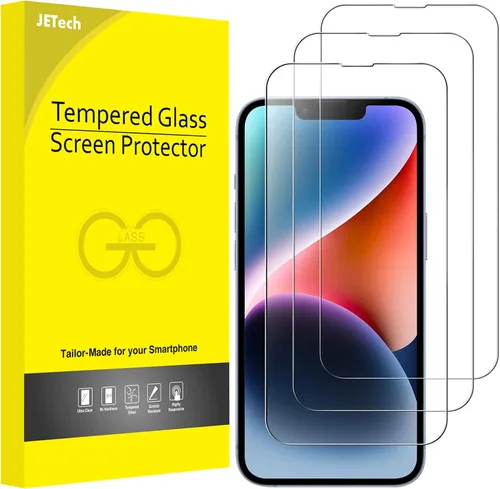 Miniatura 8 de JETech Protector de pantalla de cobertura completa para iPhone 12/12 Pro de 6.1 pulgadas, película de vidrio templado con herramienta de fácil