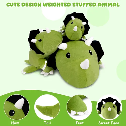 Miniatura 3 de TOYSYM Animales de peluche con peso, animal de peluche de ajoltol con cuentas pesadas, bonita almohada de juguete de peluche, regalos para adultos