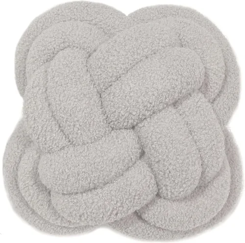 Miniatura 26 de Cyprinus Carpio Almohada creativa con nudo de bola de rosa, cojín de flor para sofá, almohada lumbar, decoración (rosa-C)