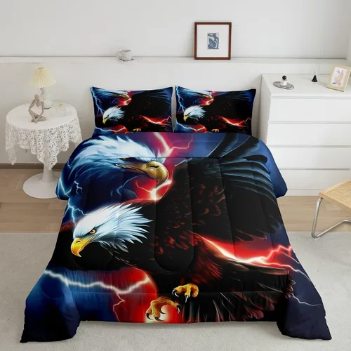 Miniatura 24 de Castle Fairy Juego de edredón con diseño de gato lindo para niños, tamaño twin, juego de ropa de cama con hojas de flores, luna, noche y cielo