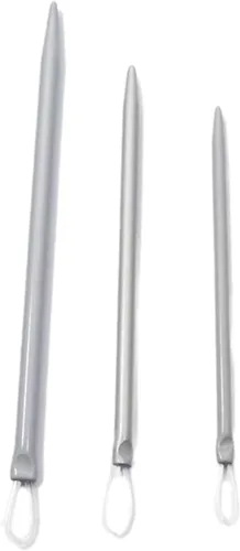 Aguja de hilo de cuerda de alambre de nailon, aguja de tejer ojo grande, aguja de hilo para coser y tela, accesorio de artesanía, aguja de hilo de