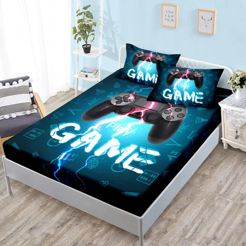 Miniatura 14 de HOSIMA Juego de ropa de cama, sábanas de microfibra de bolsillo profundo tamaño Queen de 61"×81" con 2 fundas de almohada, ropa de cama
