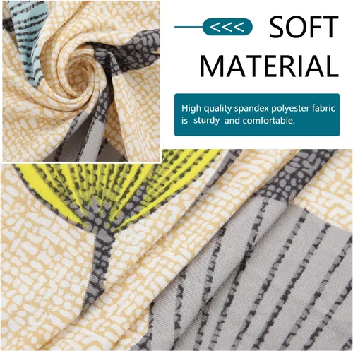 Miniatura 3 de hyha Fundas de Cojines para Sofá Exterior con Estampado, Fundas de Sofá con Diseño Floral Lavables para Muebles de Patio al Aire Libre, Funda