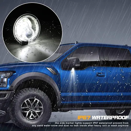 Miniatura 6 de Luces LED de repuesto para debajo del espejo retrovisor, compatible con Ford F-150 Expedition Explorer Edge Flex Fusion Taurus X Lincoln Mercury