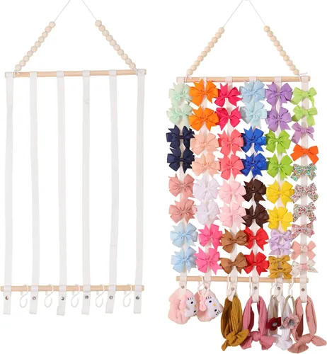 Miniatura 11 de YOcity Soporte Organizador de Diademas para Niñas Bebés Diademas Accesorios para el Cabello Organizador de Lazos para el Cabello Almacenamiento