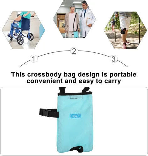 Miniatura 9 de Healifty Funda de catéter con bolsa de drenaje urinario Bolsa de drenaje de bilis para pacientes ancianos mayores 50.7 fl oz