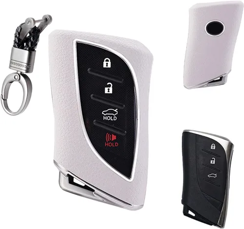 Miniatura 9 de x xotic tech Funda de piel granulada de TPU rosa para llavero, compatible con Lexus ES350 ES300h LC500 LC500h LS500 LS500 LS500h UX250h GX460 UX200