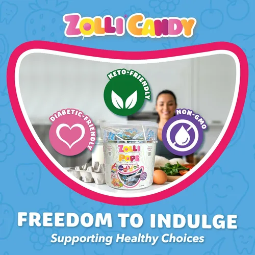 Miniatura 5 de Zollipops Paletas Clean Teeth, sabores tropicales, 16 onzas
