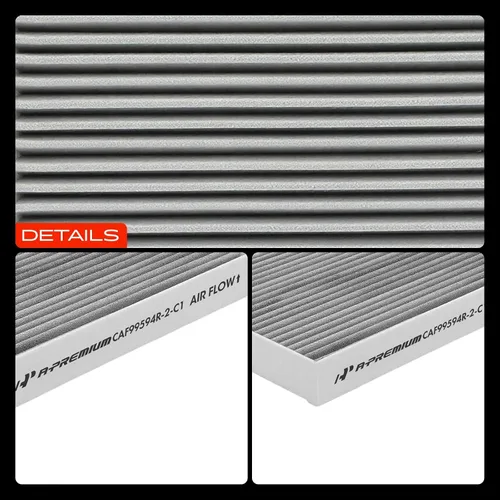 Miniatura 8 de A-Premium Filtro de aire de cabina de 2 piezas con carbón activado compatible con Hyundai Elantra, Elantra N, Sonata, Santa Fe, Tucson, Kona, Ioniq