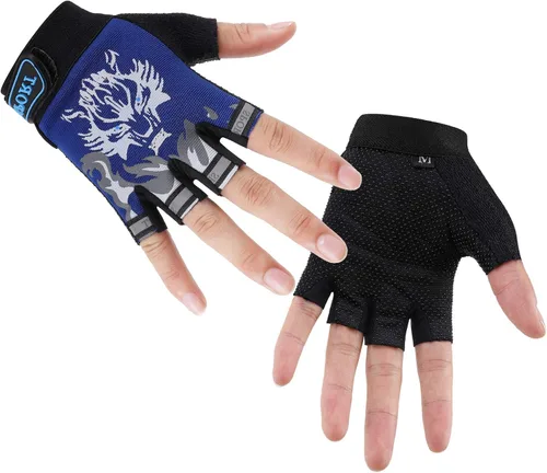 Miniatura 2 de Accmor Kids Fishing Gloves, Kids Sport Gloves, Kids Cycling Gloves, Children Full Finger Gloves for Cycling Camping Fishing Parkour Outdoor Sports