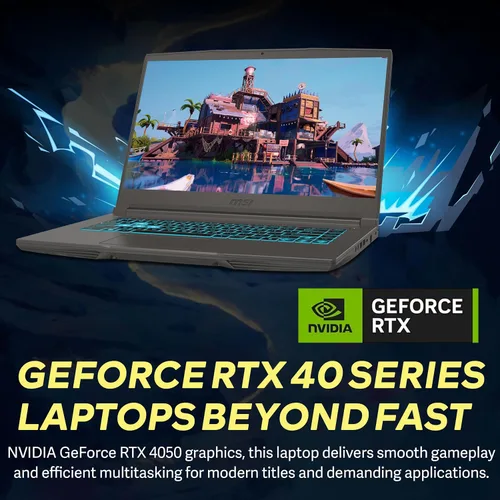 Miniatura 6 de msi Portátil para juegos Thin 15 FHD 144Hz de 15.6 pulgadas, Intel i5-13420H, NVIDIA GeForce RTX 4050, 16 GB DDR4 RAM, 512 GB PCIe SSD, teclado