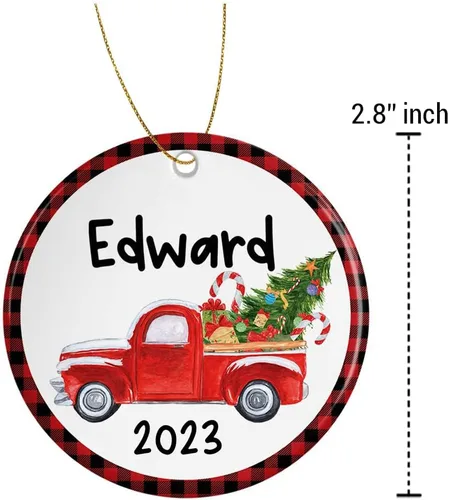 Miniatura 4 de Personalized Christmas Ornament Weddding 2023 Christmas Ornaments Customized Decor Gifts Friendship Add a Touch of Love to Your Christmas