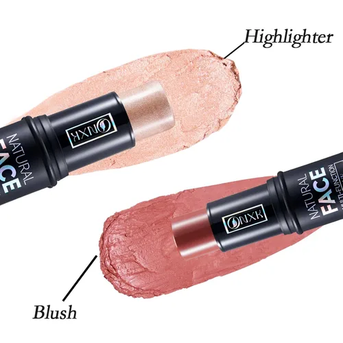 Miniatura 3 de Lápiz de contorno de crema de maquillaje resaltador, fácil de aplicar, bronceador natural y barra de rubor, no grasa e impermeable, para mejillas
