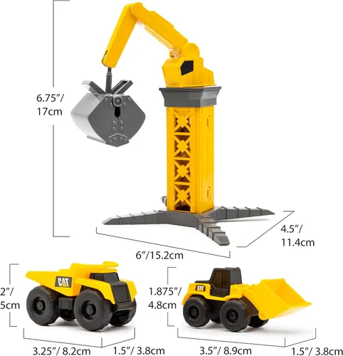 Miniatura 6 de CatToysOfficial, Juego de Vehículos CAT Little Machines Ground Crew con Insta-Dirt, juguetes sensoriales para niños a partir de 3 años